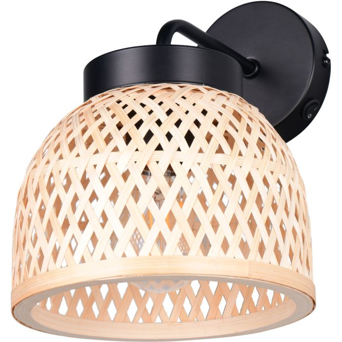 Casalum Laurent R26091732 wandlamp van gevlochten bamboe
