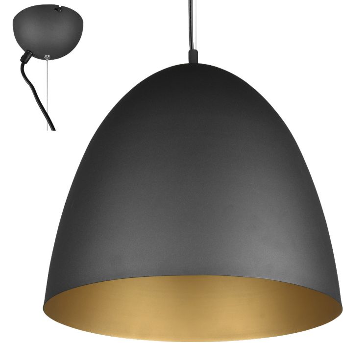 Trio Tilda R30661980 mat zwarte hanglamp
