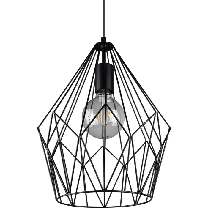 Reality Cage R30971032 zwarte hanglamp van metaaldraad