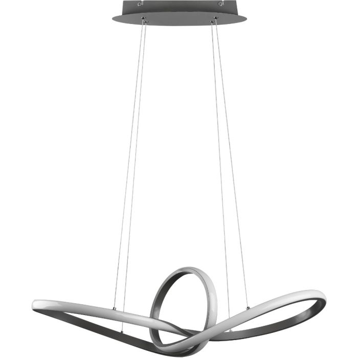 Trio Sansa R32751107 staal kleurige hanglamp