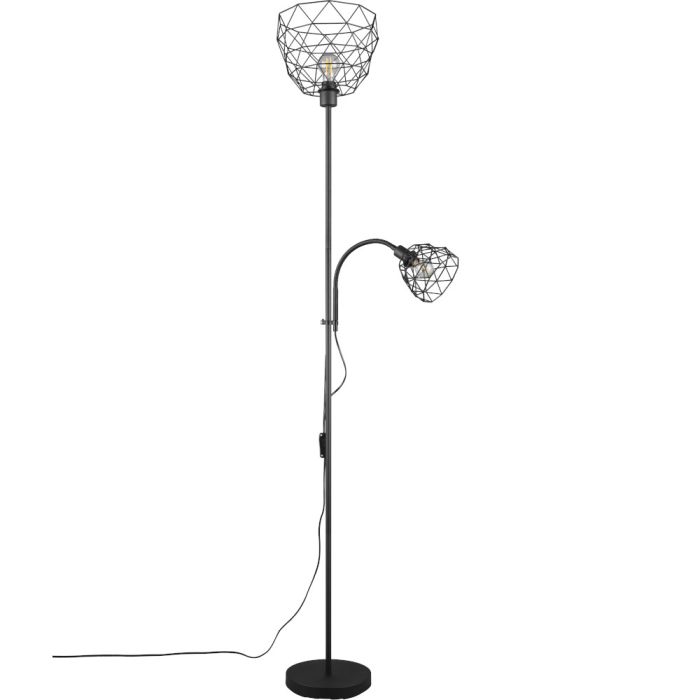 Reality Haval R40712032 zwarte uplighter met leeslamp