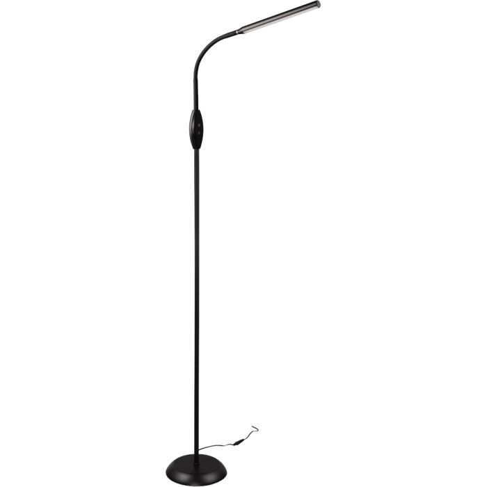 Reality Toro R47641102 zwarte vloerlamp met flexibele hals