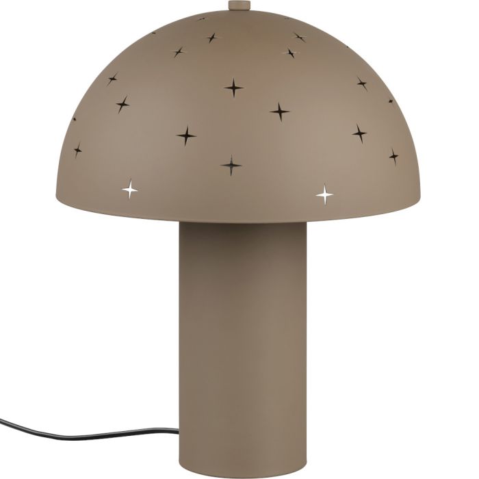 Reality Seta R51361041 taupe kleurige tafellamp met sterrenmotief