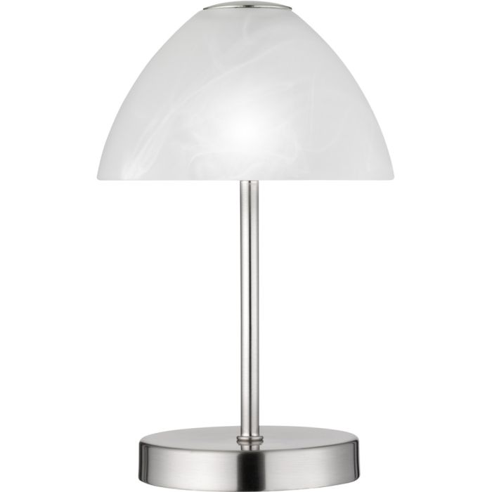 Trio Queen R52021107 staal kleurig tafellampje