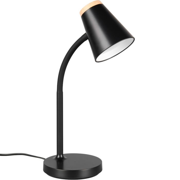 Reality Pongo R55831102 zwart kunststof tafellamp