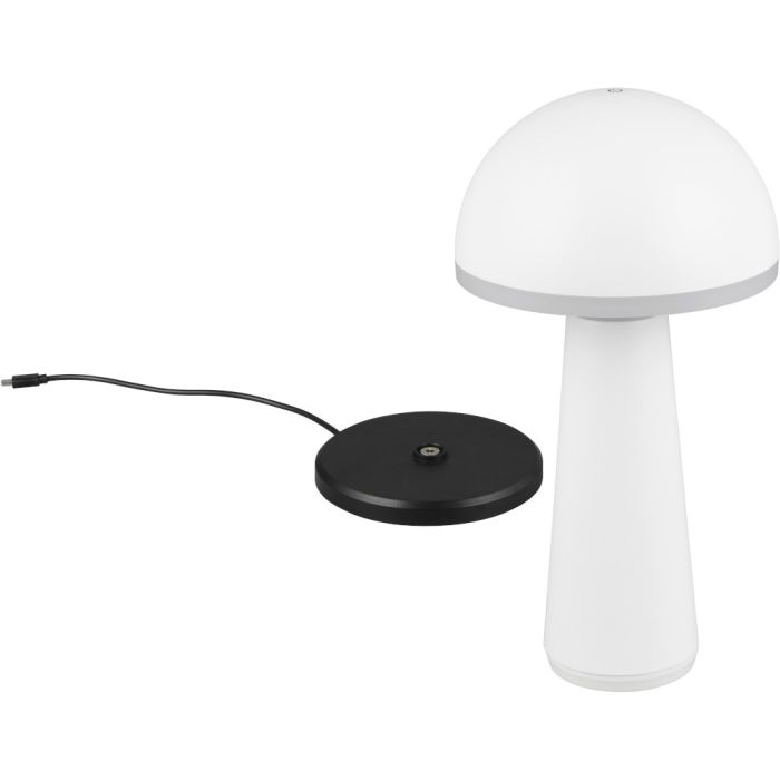 Reality Fungo R57716131 witte oplaadbare tafellamp