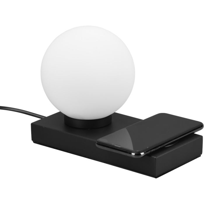 Reality Chloe R59080132 zwarte tafellamp met inductief laadstation