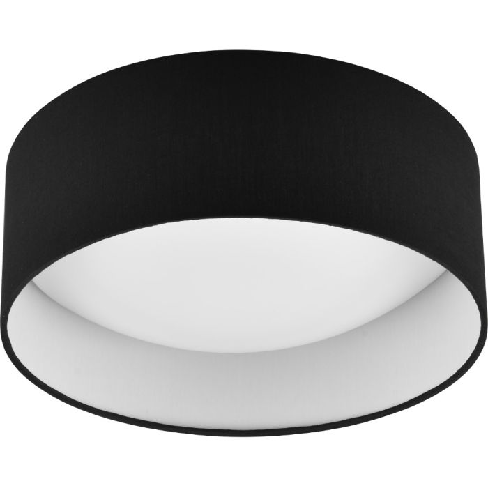 Trio Locarno R64191102 zwarte plafonniere van textiel