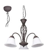 Trio Rustica 101000324 roest bruine kroonluchter