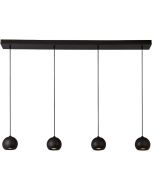 Hanglamp Eindhoven 1014-4BK zwarte hanglamp
