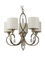 Searchlight Alberto 1605-5AB klassiek bronzen kroonluchter met kristallen