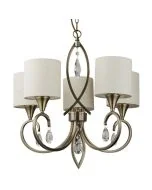 Searchlight Alberto 1605-5AB klassiek bronzen kroonluchter met kristallen