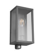 Trio Garonne 201869142 antraciet buitenlamp met bewegingsmelder