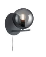 Trio Pure 202000142 rookglazen wandlamp