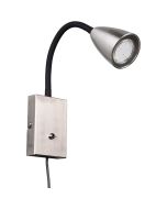 Trio Wanda 202670107 staal kleurige wandspot