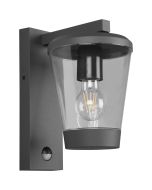 Trio Cavado 211069142 antraciet grijze wandlamp met bewegingsmelder