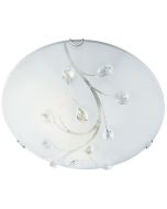 Searchlight Dunkirk 2140-40 plafonniere met kristallen
