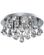 Searchlight Hanna 2204-4CC kristallen badkamer plafondlamp