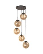 Searchlight Punch 22123-5BK champagne kleurige hanglamp