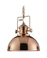 Searchlight Louisiana 2297CU koper kleurige hanglamp