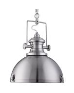 Searchlight Lousiana 2297SS staal kleurige hanglamp