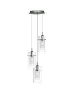 Searchlight Duo 2300-3 hanglamp helder glas