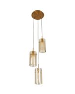 Searchlight Duo 2303-3CP champagne kleurige hanglamp