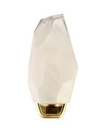 Searchlight Rocky 23142-1SB messing geborsteld glazen wandlamp