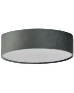 Searchlight Drum 23298-2GY grijs fluwelen plafonniere