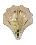 Searchlight Shell 28980SB amber glazen badkamerlamp