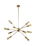 Searchlight Alpha 29010-10GO goudkleurige hanglamp