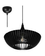 Trio Colino 315900132 zwarte hanglamp van hout