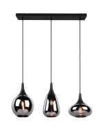 Trio Lumina 317000332 verchroomd glazen hanglamp