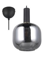 Trio Diva 319800132 chroom verdampt glazen hanglamp