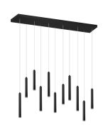 Hanglamp Tubular zwart 115cm
