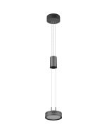 Trio Franklin 326510142 antraciet grijze hanglamp met trekveer
