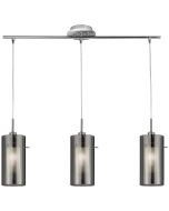 Searchlight Duo 3303-3SM rookglazen hanglamp