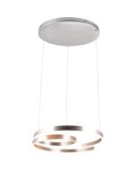 Trio Marnie 344110105 geborsteld aluminium hanglamp