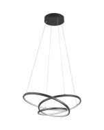 Trio Darvin 349110132 mat zwarte hanglamp