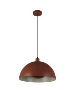 Hanglamp Mars 35410OR oranje hanglamp met creme binnenzijde