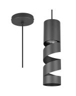 Trio Stream 364000132 mat zwarte hanglamp