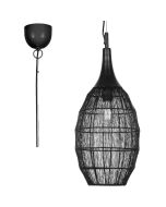 Trio Soraya 365420132 zwarte hanglamp van metaaldraad