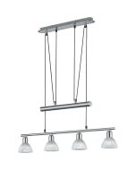 Trio Levisto 371010407 staal kleurige hanglamp