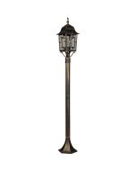 Trio Volturno 405960128 zwart gouden paallamp