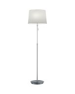 Trio Lyon 409100307 staal kleurige vloerlamp