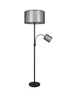 Trio Burton 411400232 vloerlamp organza