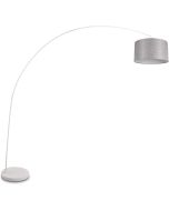 Trio Mansur 419200131 booglamp met grijze kap van texiel