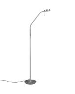 Trio Monza 423310107 staal kleurige leeslamp
