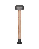 Trio Fraser 462560135 antraciet paallamp met hout imitatie