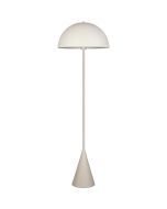 Trio Alfie 465000176 warm grijze vloerlamp met metalen kap